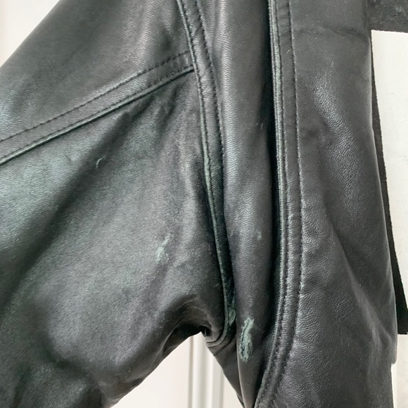 Grunge style 100% leather vintage jacket - Picture 8 of 15